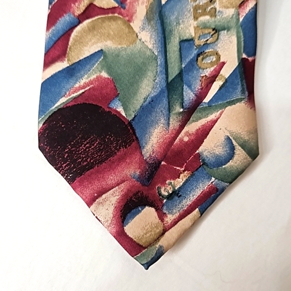 Gianni Versace vintage abstract silk tie - Picture 4 of 7